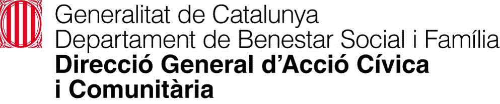 Logotip de la Generalitat de Catalunya, Direcció General d'Acció Cívica i Comunitària